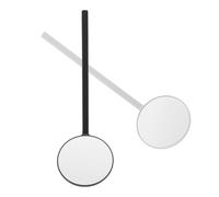 Ciieeo 2 Pièces Miroir D’Examen des Cils Rond en Verre et Résine