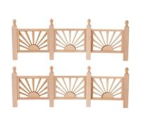 Ciieeo 2 Pièces Modèle De Clôture Miniature Maison De Poupée Décoration De Jardin Micro Paysage Accessoires Artisanat Mini Maison Mains Courantes Bricolage Clôtures Miniatures