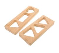 Ciieeo 2 Pièces Moule à Boulettes de Riz en Bois Moule Triangle Japonais pour Onigiri Outil de Presse à Riz Portable pour Bento Pique- et Repas Extérieurs