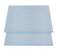 Ciieeo 2 Pièces Ouate de Filtration pour Aquarium, Coton Bleu, 30x40 CM | Accessoire Lavable, Couverture Réglable, Améliore L’eau, Nettoyage Puissant pour Bassin et Bocal