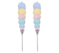 Ciieeo 2 Pièces Outil à Aiguille pour Décorer Les Biscuits, Aiguille à Mélanger Le Glaçage, Outil de Scribe à Sucre, Acier Carbone Nickelé et Silicone, Léger, Coloré, pour DIY