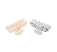 Ciieeo 2 Pièces Pince à Cheveux Acrylique Lettre Dorée, Design Élégant et Confortable, Maintien Sécurisé pour Usage Quotidien et Gym, Accessoire Chic pour Femmes et Filles