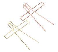 Ciieeo 2 Pièces Pince Métallique pour Pages de Musique Support Compact pour Partitions Musique Fixation Pratique et Portable pour Claviers et Pianos Couleurs Rose Doré et Or