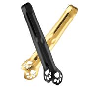 Ciieeo 2 pièces Pinces Alimentaires Acier Inoxydable Forme Patte de Chat Pinces Buffet Polyvalentes pour Salades Desserts et Grillades Cuisine et Service Set et Facile à Nettoyer