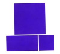 Ciieeo 2 pièces Plaques de Verre Cobalt pour Démonstrations de Réactions de Flamme Chimie Matériel Éducatif pour Écoles et Scientifiques