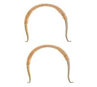 Ciieeo 2 pièces Poignée de Théière Vintage Corde de Jute Poignée Remplaçable pour Bouilloire Capacité Robuste Installation Rapide Accessoire Pratique pour Cuisine
