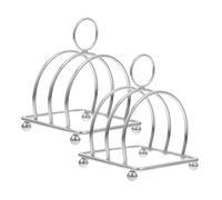 Ciieeo 2 pièces Porte-Toast Acier Inoxydable Support Stable Multifonction pour Tranches de Rack Robuste pour Cuisine et Restaurant