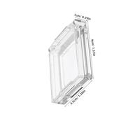 Ciieeo 2 Pièces Protection Bouton Marche Arrêt Transparent avec Autocollant Adhésif Couvre Bouton Rond Touche Accidentelle Compatible Lave Linge et Lave
