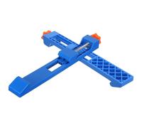 Ciieeo 2 Pièces Rail de Guidage pour Scie Portative, Guide de Coupe à Bord Droit, Base Réglable, Abs et Fer, Bleu, pour Bois et Plans de Travail, Projets de Menuiserie et Coupe