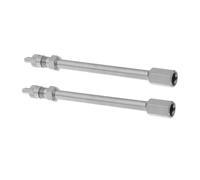 Ciieeo 2 pièces Rallonge Valve de Gonflage Métal pour Voiture Camion Vélo Adaptateur Extension Tige de Valve pour Gonflage Facile et Rapide