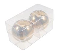 Ciieeo 2 Pièces Réutilisables Acier Inoxydable Glaçons Boules Dorées pour Boissons Coffret Cadeau Fête des Pères Accessoires Bar Élégants pour Refroidir Whisky et Vin