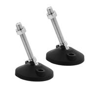 Ciieeo 2 Pièces roulettes antidérapantes Niveau de Travail Pieds de nivellement Robustes Pieds d'armoire niveleurs de Pieds de Meubles Pieds de Table réglables niveleurs de Meubles Le Fer