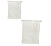 Ciieeo 2 Pièces Sacs à Farine Coton Et Lin Lot de Pochons De Rangement pour Riz Et Farine Capacité Importante Écologique Réutilisables pour Conservation Alimentaire Et Stockage Domestique