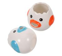 Ciieeo 2 pièces Séparateur Œufs Céramique Créatif Forme de Poussin Filtre Manuel pour Blancs Œufs Ustensile Pâtisserie Maison Outil Pratique et Décoratif