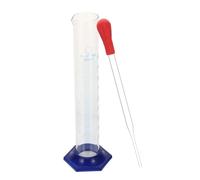 Ciieeo 2 pièces Set de Cylindres Gradués Verre avec Compte-gouttes Verre Alimentaire Surface Anti-adhérente Graduation Claire pour Mesure Précise Laboratoire