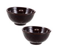 Ciieeo 2 pièces Support de Lampe à Huile Céramique Traditionnel pour Diwali Décor Religieux pour Lot pour Rituels Hindous et Célébrations Festives
