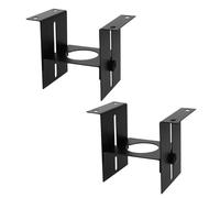 Ciieeo 2 Pièces Support de Lampe pour Terrarium en Métal Noir Fixation Coulissante Réglable, Support de Montage pour Douille en Céramique, pour Cages à Lézards et Reptiles