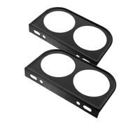 Ciieeo 2 pièces Support de Montage Double pour Jauge de Tableau de Bord Fixation pour Compteur Automobile Installation Facile sans Outils Maintien Stable pour Surveillance de Voiture
