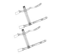 Ciieeo 2 Pièces Support D'extincteur Crochet De Suspension De Porte Garde Alarme Camion De Pompier Mur Support De Climatiseur Allume-feu Bouchon Crochets Survie Le Fer Silver