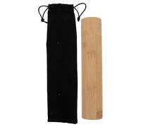 Ciieeo 2 Pièces Urne Funéraire Bambou Naturel avec Pochette Velours Noir Petite Boîte pour Dispersion des Cendres Humaines et Animales Design et Compact