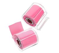 Ciieeo 2 Rouleaux de Notes Adhésives Rose Vif, Papier Autocollant pour Bureau et Maison, Bloc-notes Mémo Repositionnable, Surface Lisse pour Écriture Claire, Fournitures de Bureau
