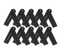 Ciieeo 20 Boucles Snapback Noires à Pression Plastique pour Casquettes Baseball Système de Réglage Rapide et Confortable