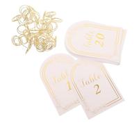 Ciieeo 20 Ensembles Cartes de Numéros de Table 1 à 20 | Organisation Séquentielle, Repérage Rapide des Places, pour Banquets D’hôtel et Conférences, Blanc