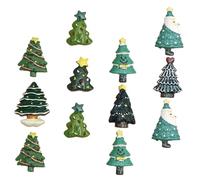 Ciieeo 20 pièces Accessoires Résine pour Décoration de Noël Sapins DIY Ornements Artisanaux Petits pour Table et Objets Festifs