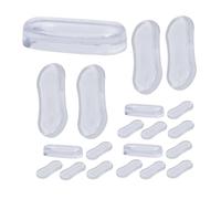 Ciieeo 20 Pièces Amortisseurs de Siège de Toilette Silicone Transparent Antidérapants et Étanches Réducteurs de Bruit pour Fermeture Silencieuse Couvercle