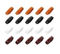 Ciieeo 20 Pièces Anneaux de Maintien de Bracelet de Montre en Cuir Véritable Classique Surface Lisse et Texture pour Remplacement et Accessoires Montre