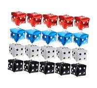 Ciieeo 20 Pièces Ballons Dés Aluminium Ballons Cubes Amusants pour Décorations de Fête et Thème de Rouge Bleu Blanc Noir