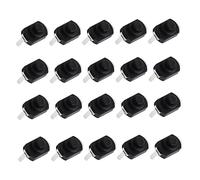 Ciieeo 20 pièces Bouton Poussoir pour Lampe Torche Électrique LED Interrupteur Off avec Courbés Remplacement Facile et Portable