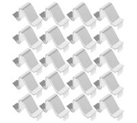 Ciieeo 20 Pièces Clips de Support pour Étagères Supports Métalliques Ajustables pour Armoires de Fichiers Étagères Résistantes Accessoires de Rangement pour Bureau et Bibliothèque