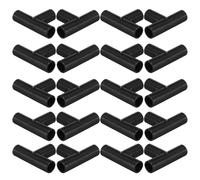 Ciieeo 20 Pièces Connecteurs pour Étagère à Chaussures en Plastique, Connecteurs de Rack Universels 11mm, Noir, Jonction en T, Intérieur 1,1cm, pour Étagères de Rangement et Placards DIY