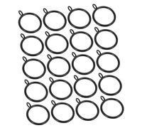 Ciieeo 20 pièces Lot de Anneaux Métalliques pour Rideaux avec Œillets Fermés Crochet Sécurisé Support Solide pour Tringles Romaines Adaptés Chambre et Salon Style Élégant