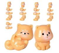 Ciieeo 20 Pièces Miniature Resin Dog Figurines for DIY Crafting Mini Puppy Statues for Garden Bonsai Tabletop and Fairy Landscape Decoration