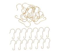 Ciieeo 200 pièces Crochets Métalliques pour Décorations de Noël Accroches Compactes et Robustes pour Guirlandes Lumineuses et Petites Ornements Maintien Sécurisé et Gain de Place