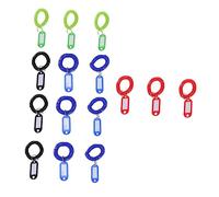 Ciieeo 22pièces Bracelet Spiralé Extensible Et Porte-clés Spiralé Avec Carte Blanche Pour Identification Comme Bracelet Pour Badge Identification