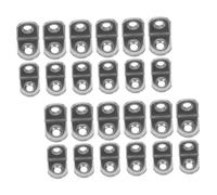 Ciieeo 24 pièces Lot de Équerres INOX Petites Robustes pour Étagères Supports Angle Meubles Fixation