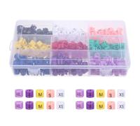 Ciieeo 270 Pièces Marqueurs de Taille de Cintres en Plastique Étiquettes de Classification pour Cintres Rondes Xxs-4xl 9 Couleurs Organisation D'inventaire en Magasin