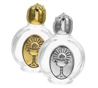Ciieeo 2pcs Bouteille À Eau Bénite Portable Église Conteneur d'eau Bénite pour Les Cérémonies Religieuses Événements D'église Vides Bouteilles Saints Catholic Water Water