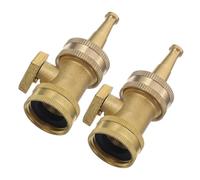 Ciieeo 2pcs Buse de Tuyau D'arrosage en Cuivre Modes Polyvalents, Jet Haute Pression, Design Ergonomique Compact pour Jardin et Nettoyage de Terrasse
