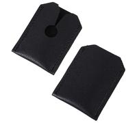 Ciieeo 2pcs Étui en Cuir Artificiel pour Tête de Rasoir, Protection Solide, Prolongation Durée de Vie, Expérience Confortable, Rangement Pratique pour Rasage Quotidien