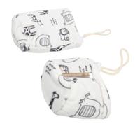 Ciieeo 2pcs Housse Isotherme pour Biberon, Manchon de Biberon Décoratif Blanc, et Anti-Chute, Coton et Laine d'agneau, pour Bébé, Usage Quotidien