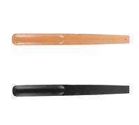 Ciieeo 2pcs Sabots en Bois Pratiques et Portables, Lève-chaussures Confortables Maison, Cornes à Chaussures en Bois Naturel Usage Facile