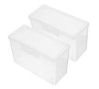 Ciieeo 2pièces Boîte à Fromage Plastique Réutilisable Avec Couvercle Hermétique Conteneur Compact Pour Tranches De Fromage Et Beurre Rangement Frigo Cuisine