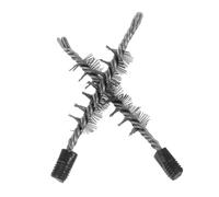 Ciieeo 2pièces Brosse à Fil Acier pour Cheminée Et Tuyaux Kit Ramonage Multifonctionnel Résistant Brosse Poêle Évent Et Évacuation Nettoyage Facile