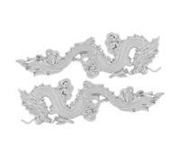 Ciieeo 2pièces Emblèmes Dragon Chinois pour Voiture Lot de Autocollants pour Capot et Carrosserie