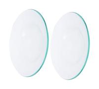 Ciieeo 2pièces Plat De Remplacement pour Chauffe-Cire Verre Transparent Assiette à Fondre La Cire pour Huiles Essentielles Soucoupe pour Lampes