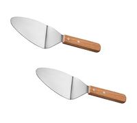 Ciieeo 2pièces Spatule Inoxydable Pelle Triangulaire Pour Cuisson Spatule à Burger Outil De Cuisine Pratique